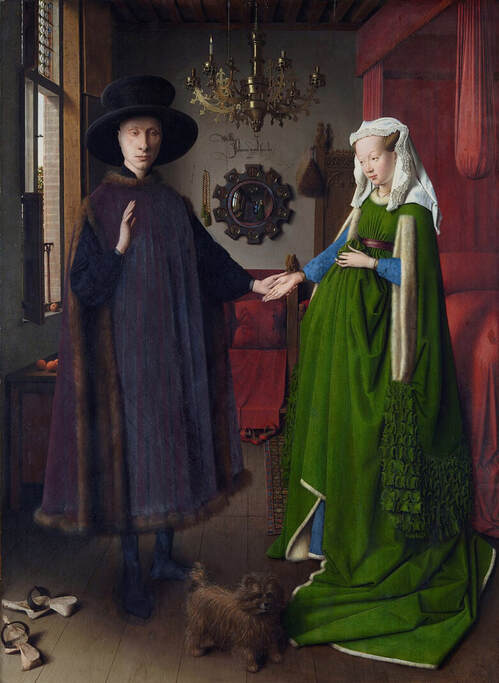 The Arnolfini Portrait by Jan van Eyck in the National Gallery in London