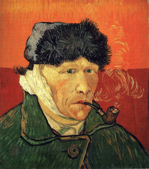 Self-Portrait with Bandaged Ear and Pipe by Vincent van Gogh 