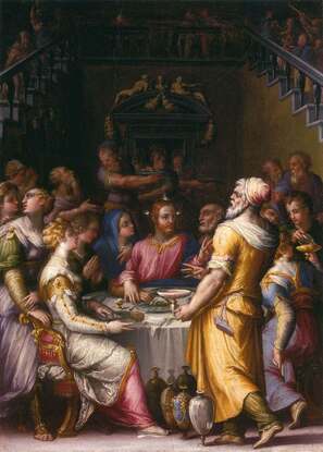 Marriage at Cana by Giorgio Vasari