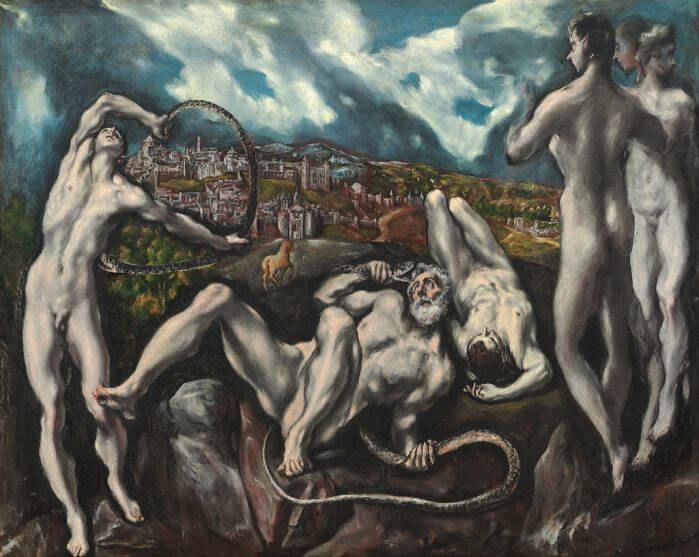 Laocoön by El Greco in the National Gallery of Art in Washington, DC