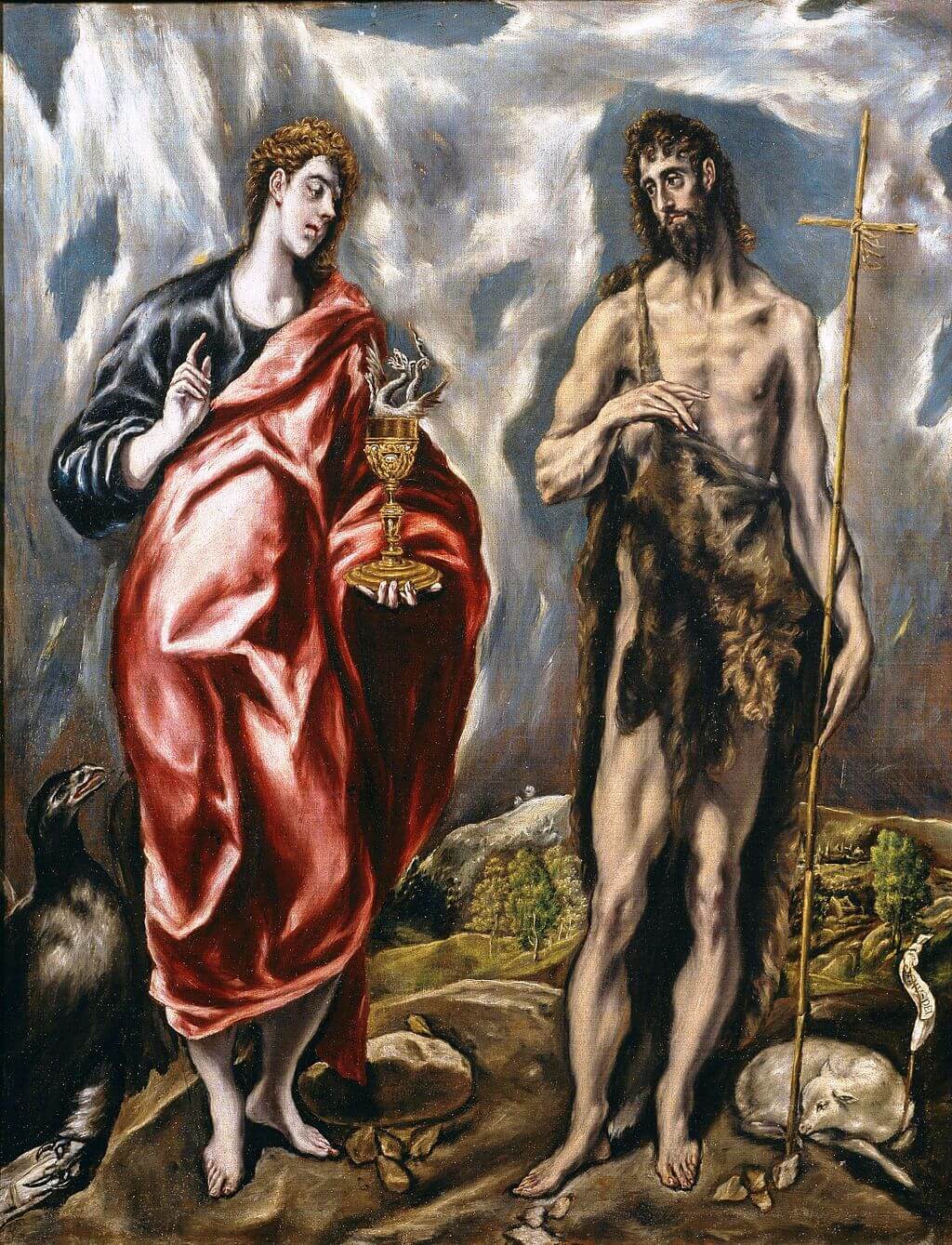 Saint john the Evangelist and Saint John the Baptist by El Greco in Toledo