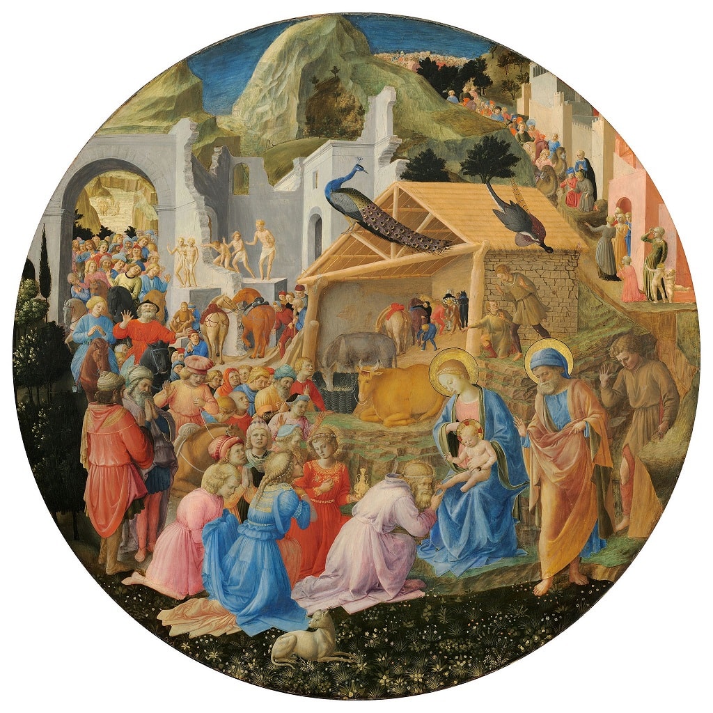 Adoration of the Magi by Fra Angelico and Filippo Lippi in the National Gallery of Art in Washington, DC