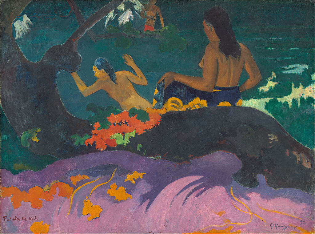 By the Sea (Fatata te Miti) by Paul Gauguin in the National Gallery of Art in Washington, DC