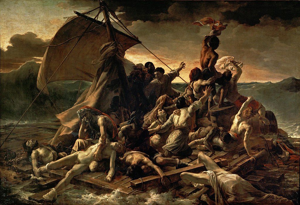 The Raft of the Medusa by Théodore Géricault in the Louvre Museum in Paris