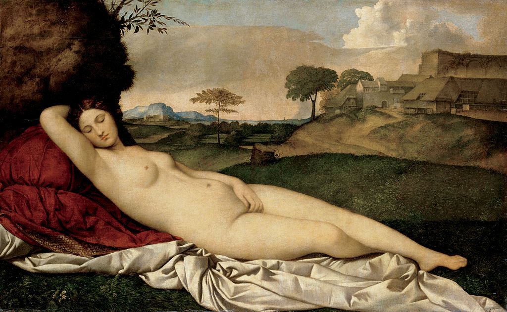 Sleeping Venus by Giorgione and Titian in the Gemäldegalerie Alte Meister, Dresden