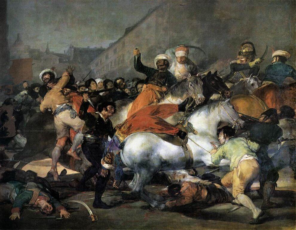 The Second of May 1808 by Francisco Goya in the Prado Museum in Madrid