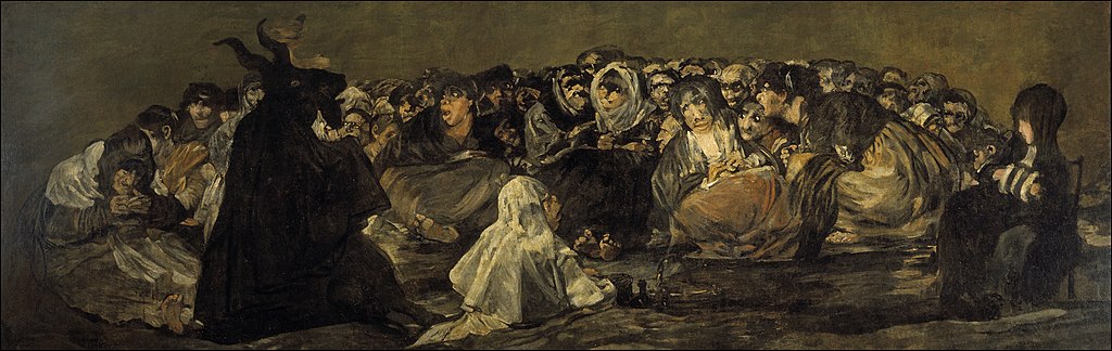 Witches' Sabbath by Francisco Goya in the Prado Museum in Madrid