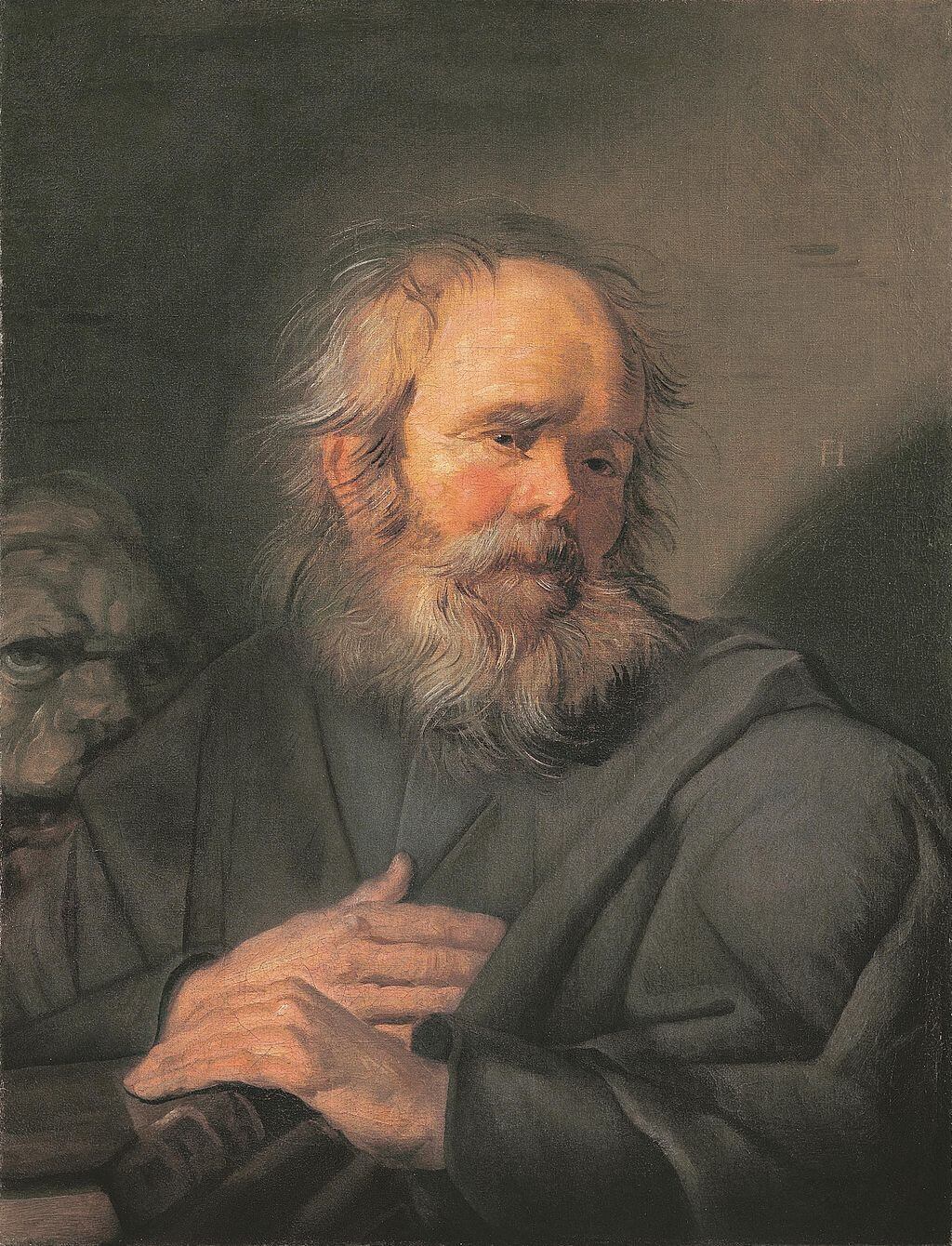 Saint Mark by Frans Hals in the Pushkin Museum after first restoration but before additional cleaning
