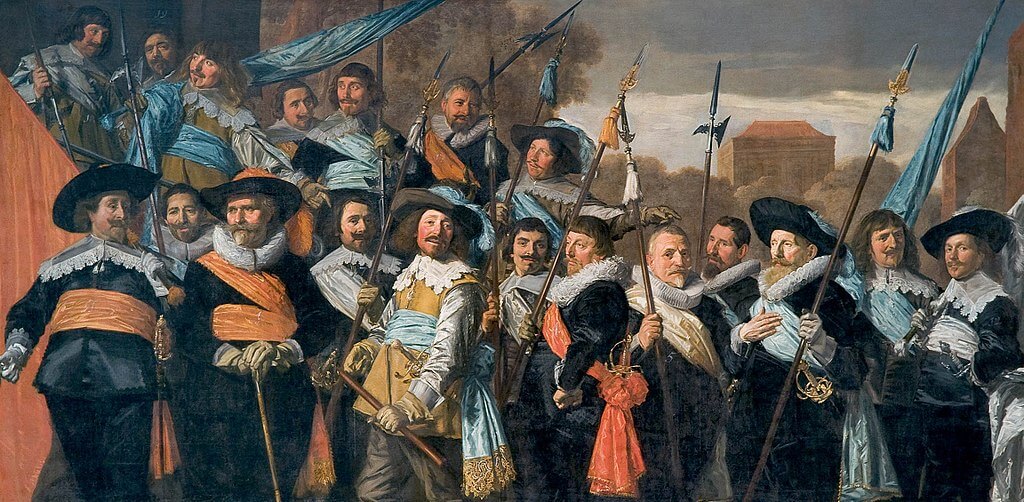 The Banquet of the Officers of the St George Militia Company in 1639 by Frans Hals in the Frans Hals Museum