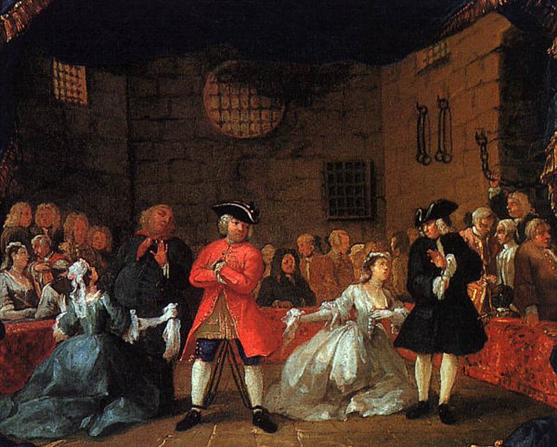 A Scene from ‘The Beggar's Opera’ by William Hogarth in the National Gallery of Art in Washington, DC