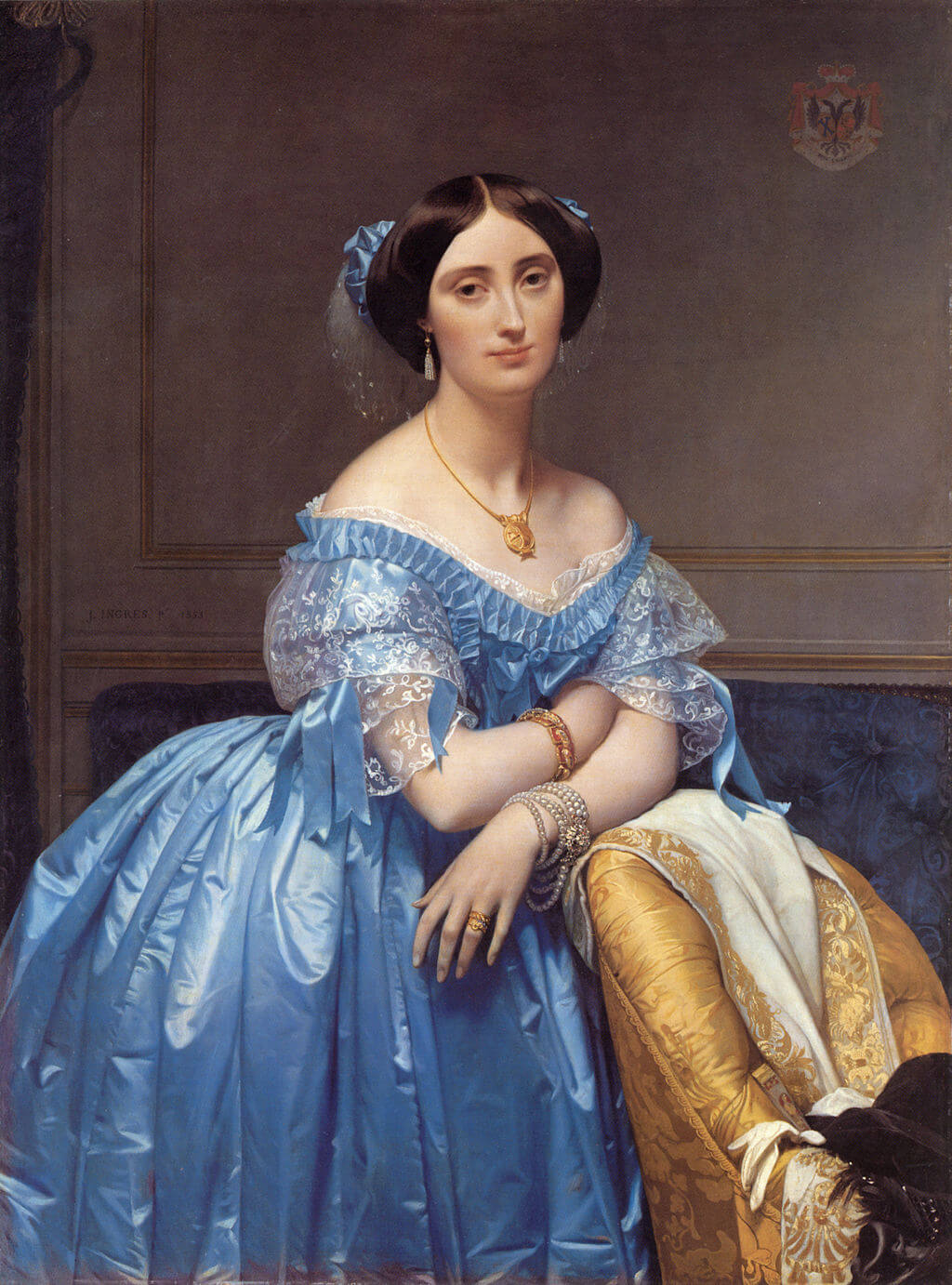 Princesse de Broglie by Jean-Auguste-Dominique Ingres in the Metropolitan Museum of Art in New York