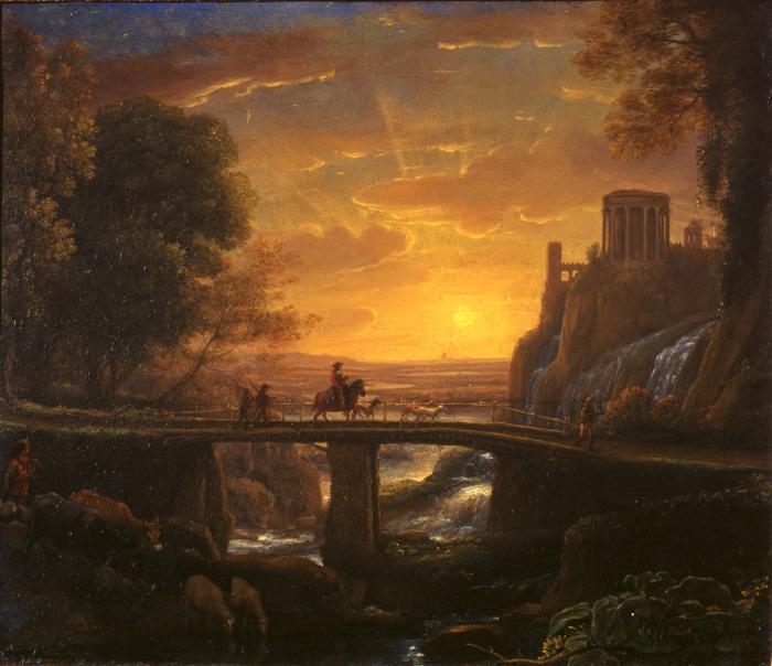 Imaginary View of Tivoli by Claude Lorrain in the Courtauld Institute of Art