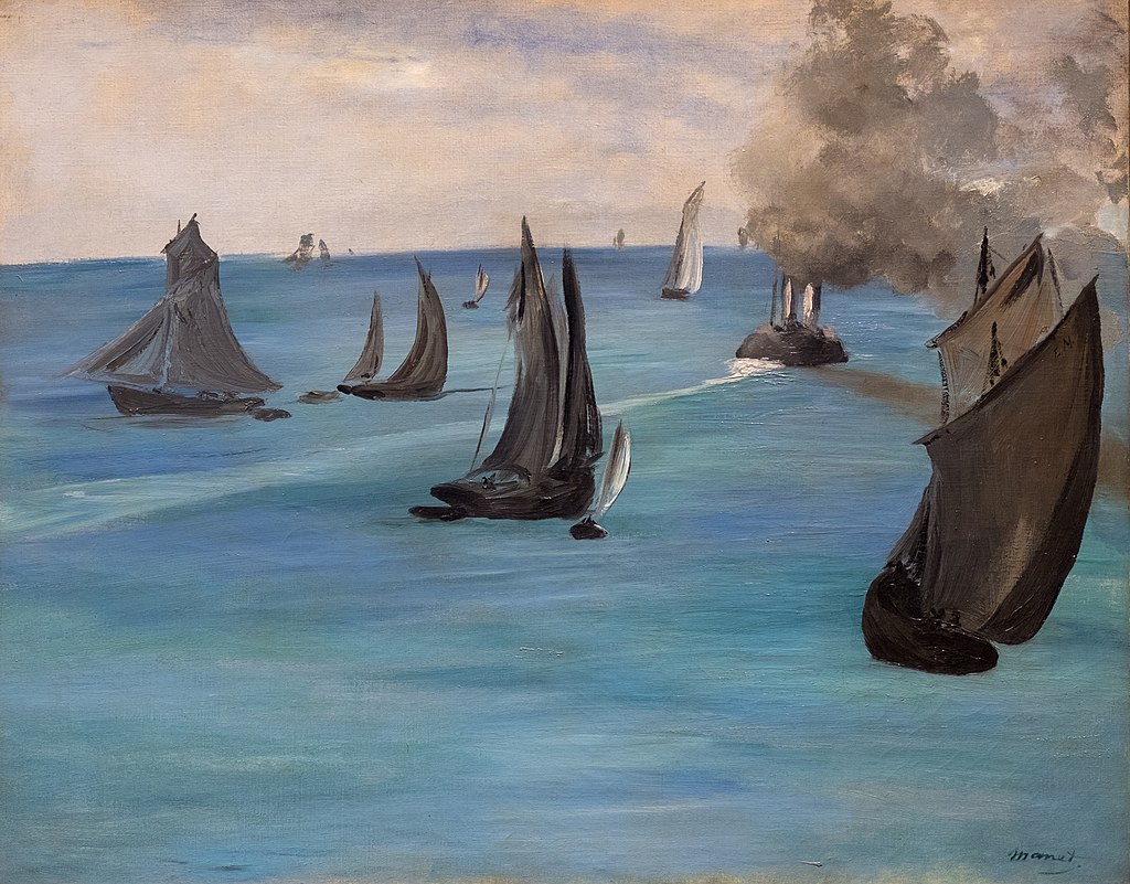 Steamboat Leaving Boulogne by Édouard Manet in the Art Institute of Chicago