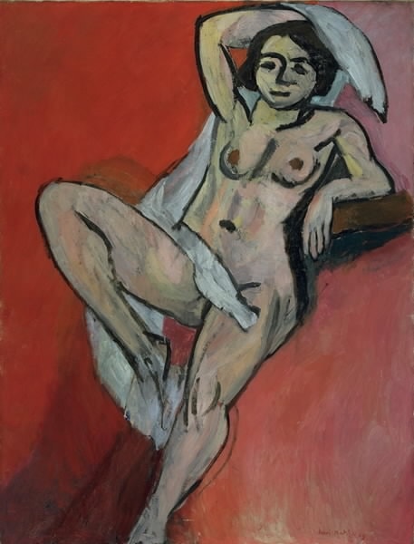Nude with a White Scarf by Henri Matisse in the Statens Museum for Kunst in Copenhagen