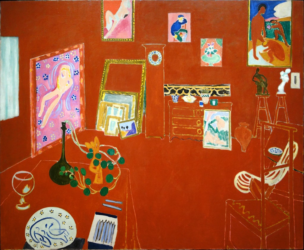 The Red Studio by Henri Matisse in the Museum of Modern Art (MoMA) in New York
