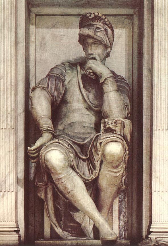 Lorenzo de Medici, Duke of Urbino by Michelangelo