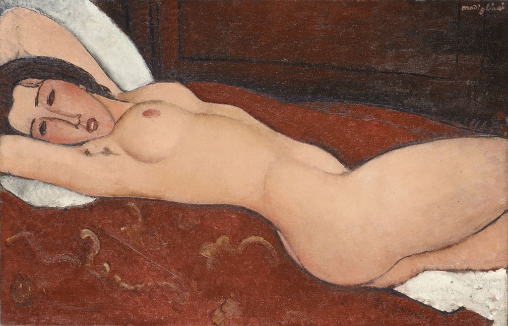 Reclining Nude, 1917 by Amedeo Modigliani in the Metropolitan Museum of Art in New York