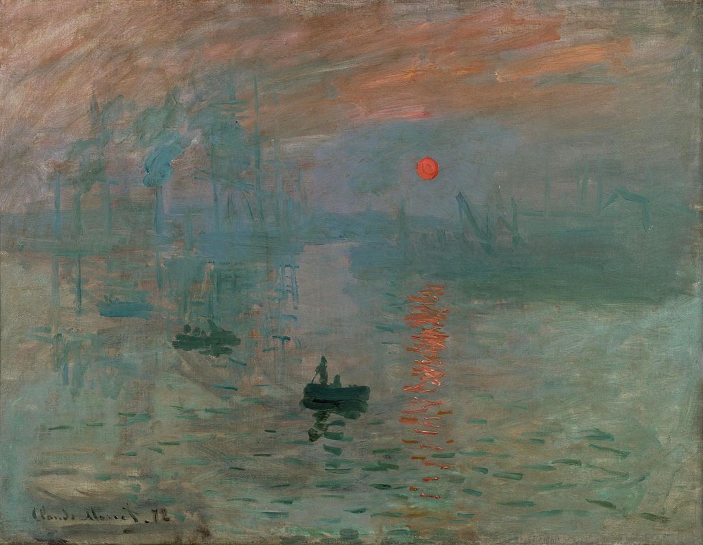 Impression, Sunrise by Claude Monet in the Musée Marmottan Monet in Paris