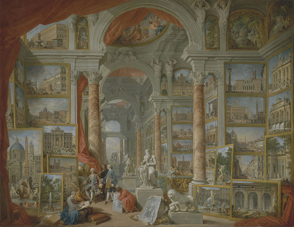 Modern Rome by Giovanni Paolo Panini in the Metropolitan Museum of Art and the Museum of Fine Arts (MFA) in Boston