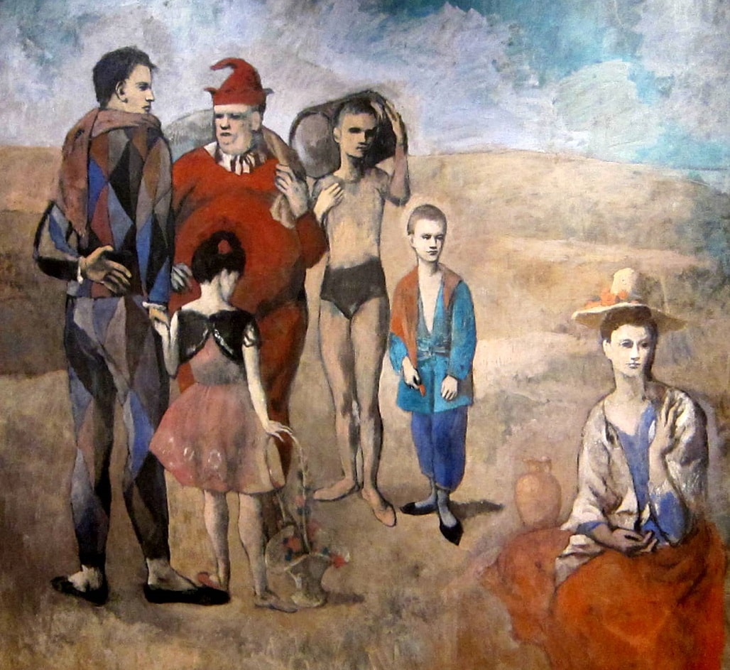 Family of the Saltimbanques by Pablo Picasso in the National Gallery of Art in Washington, DC