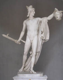 Perseus with the Head of Medusa by Antonio Canova in the Vatican Museums in Rome