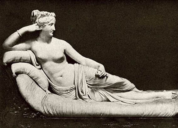 Venus Victrix by Antonia Canova in the Galleria Borghese in Rome