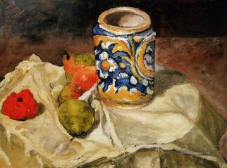 Still Life with Italian Earthenware (1874) by Paul Cezanne
