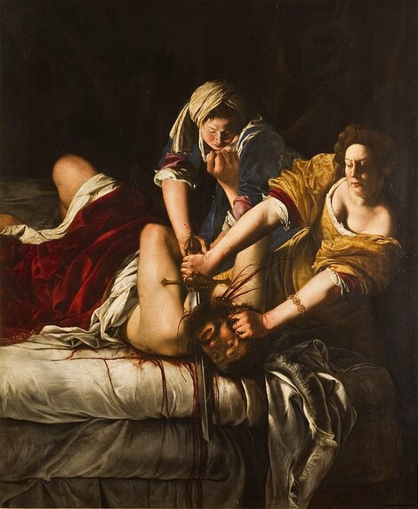 Judith Beheading Holofernes Artemisia Gentileschi in the Uffizi Museum