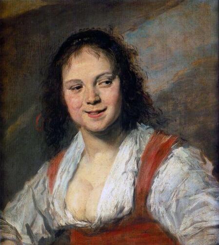 The Gypsy Girl by Frans Hals in the Louvre Museum in Paris