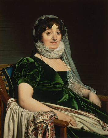 Portrait of the Countess of Tournon in green by Jean-Auguste-Dominique Ingres in the Philadelphia Museum of Art
