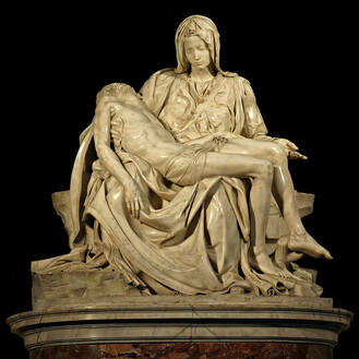 The Pieta by Michelangelo in St. Peter's Basilica in Rome
