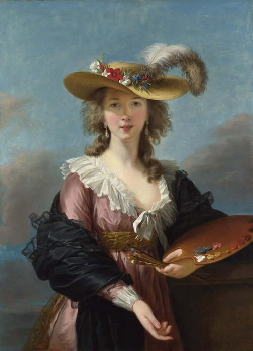 Self Portrait in a Straw Hat (1782) by Élisabeth Vigée Le Brun