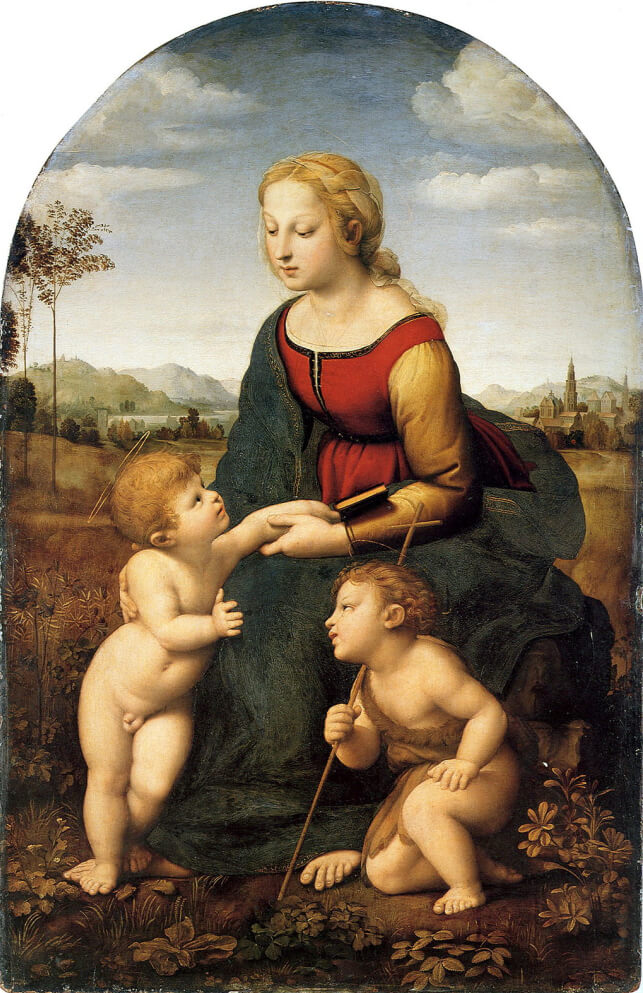 La Belle Jardinière by Raphael in the Louvre Museum in Paris