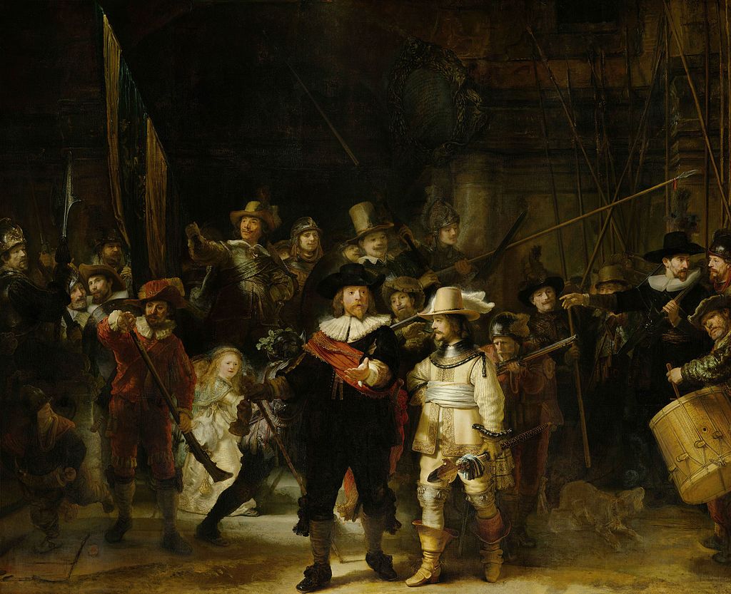The Night Watch by Rembrandt in the Rijksmuseum in Amsterdam