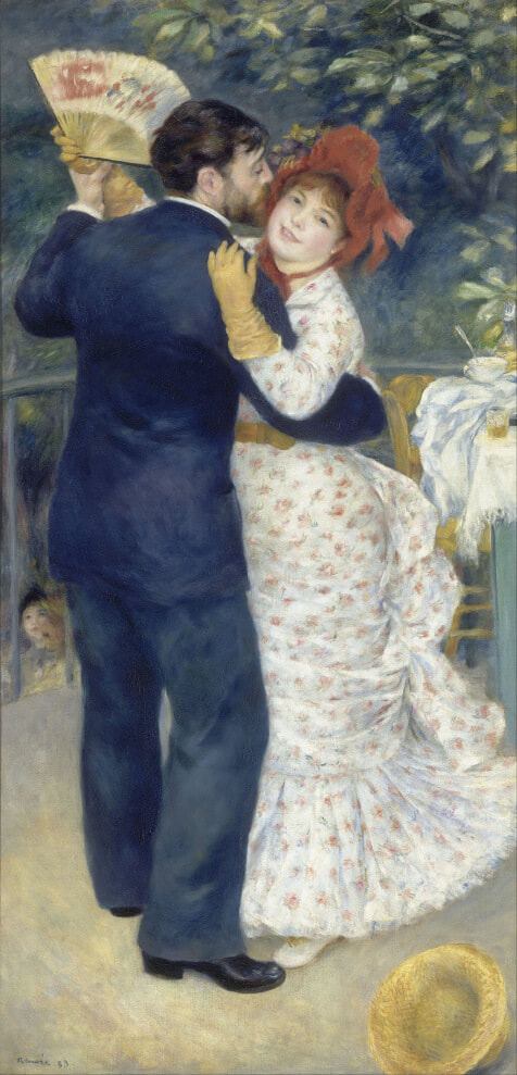 Dance in the Country by Pierre-Auguste Renoir in the Musee d'Orsay in Paris