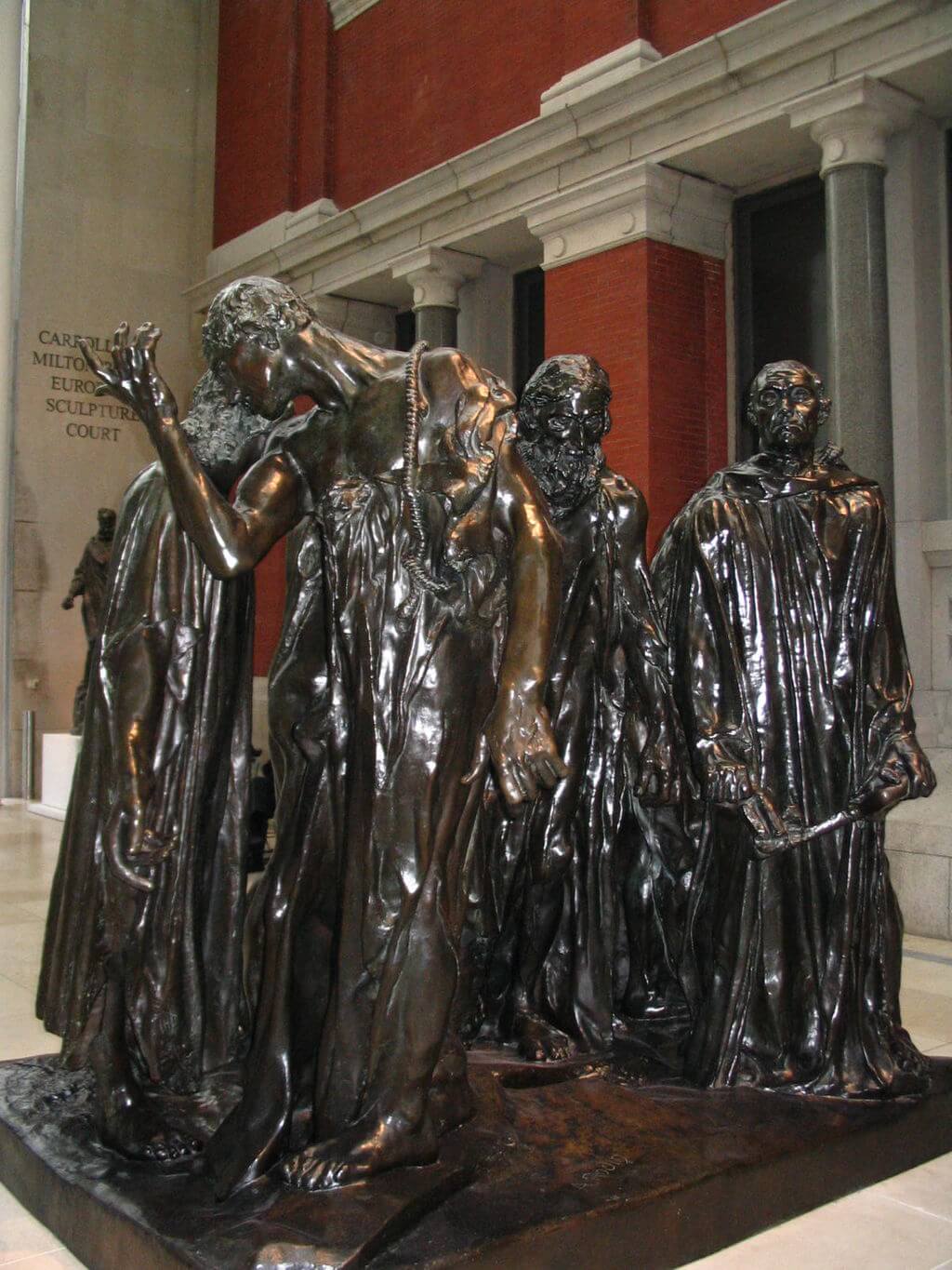 The Burghers of Calais by Auguste Rodin in the Metropolitan Museum of Art