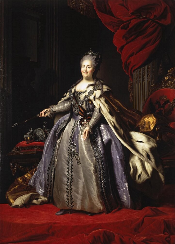 Portrait of Empress Catherine the Great (1780s) by Fyodor Rokotov.