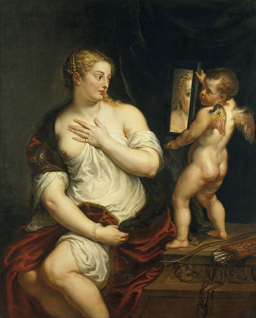 Venus and Cupid by Peter Paul Rubens in the Thyssen-Bornemisza Museum in Madrid