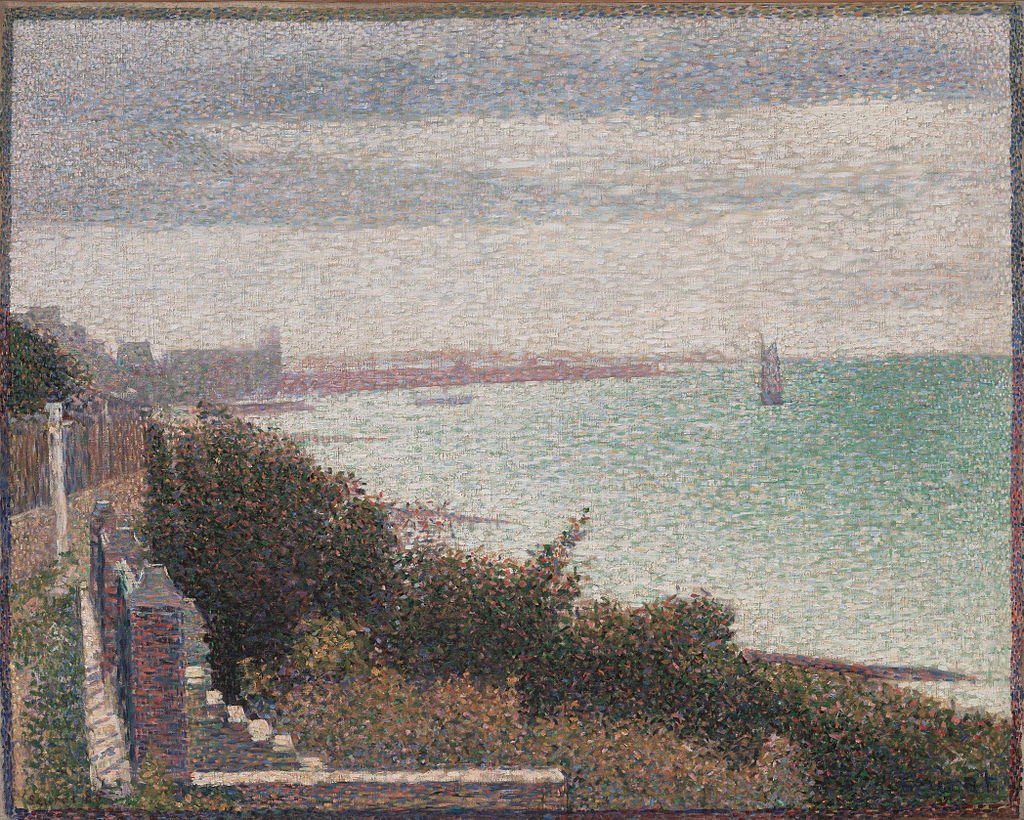 Grandcamp, Evening by Georges Seurat in the Museum of Modern Art (MoMA) in New York