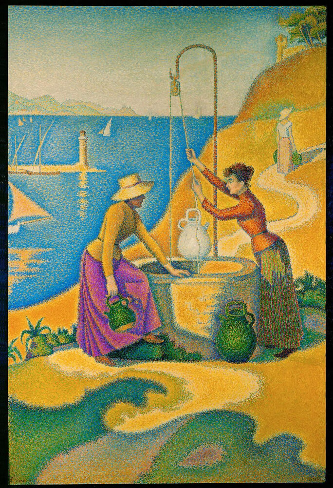 Femmes au Puits by Paul Signac in the Musee d'Orsay in Paris