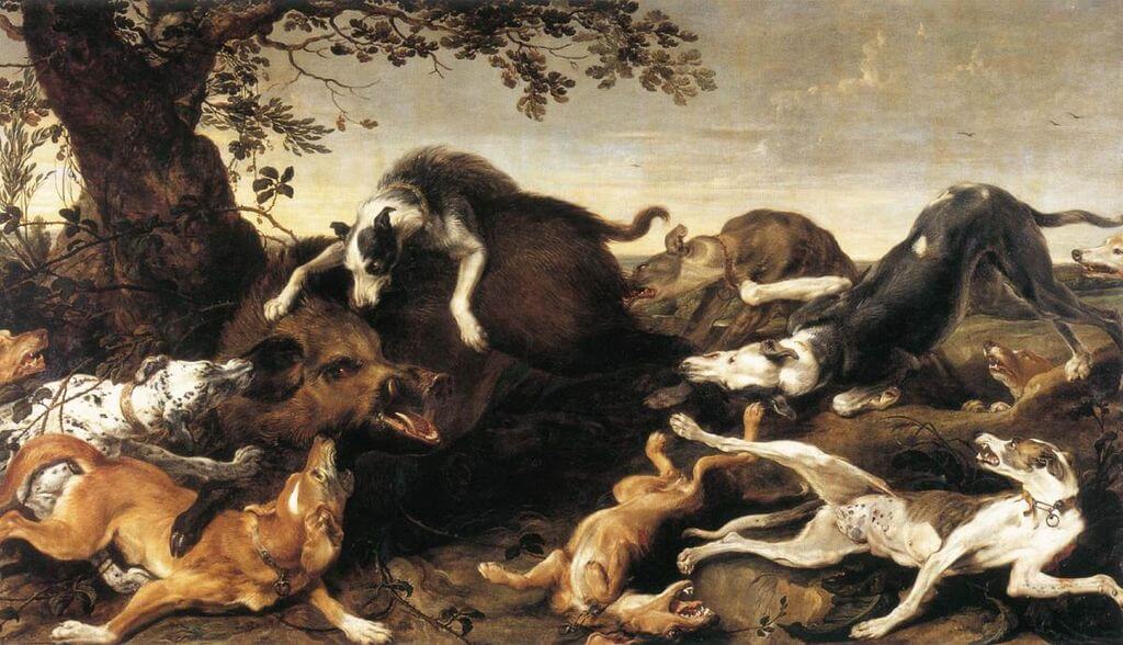 Wild Boar Hunt by Frans Snyders