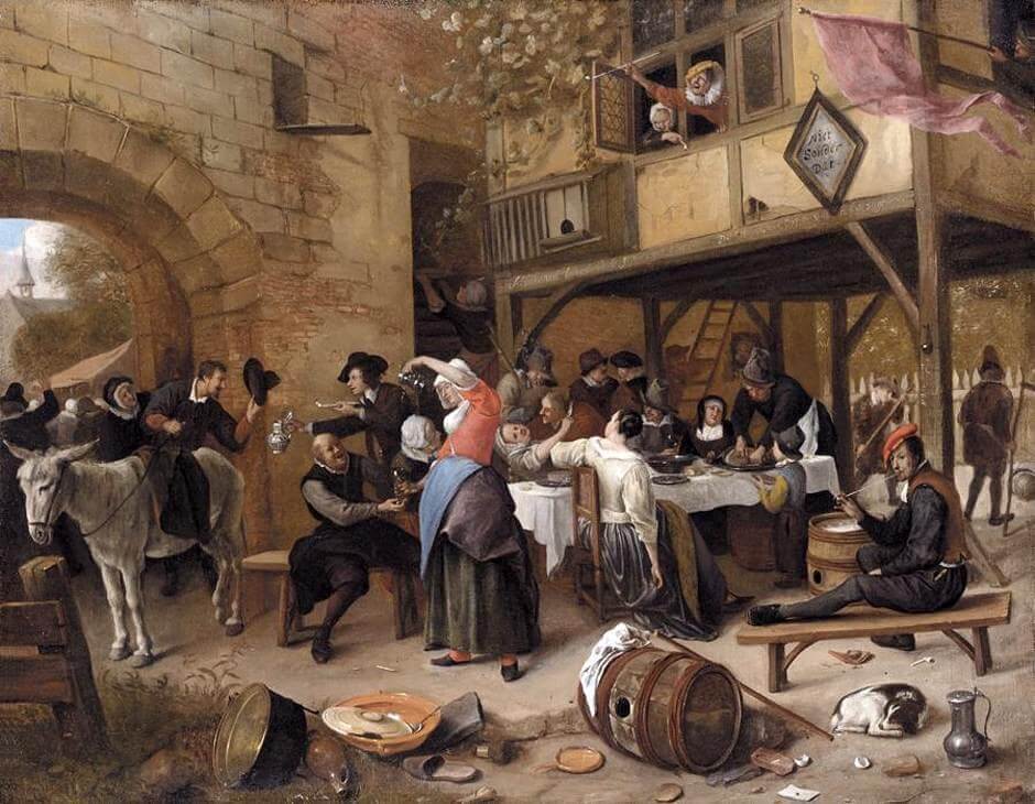Feast of the Chamber of Rhetoricians near a Town-Gate by Jan Steen