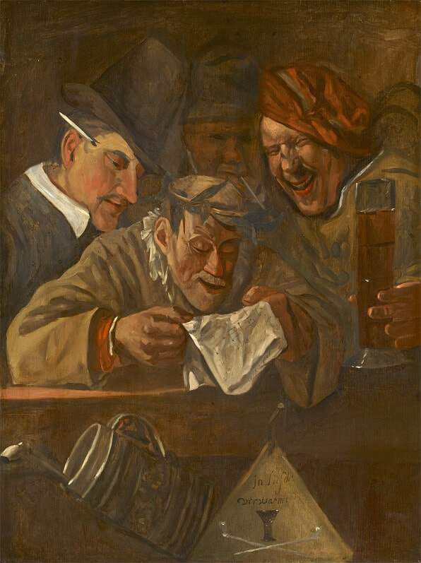 Rhetoricians by Jan Steen in Museum Bredius in The Hague