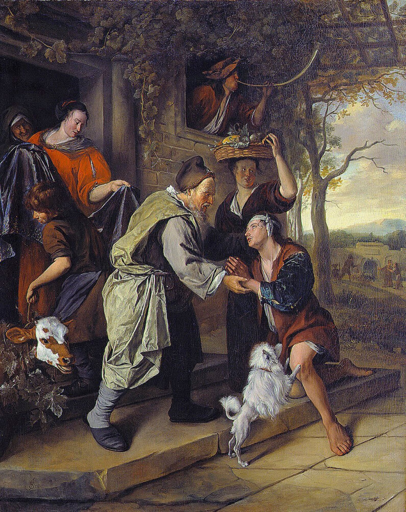The Return of the Prodigal Son by Jan Steen in the Montreal Museum of Fine Arts