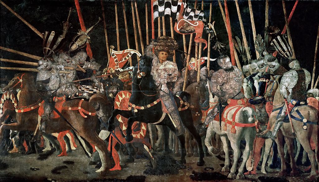 The Battle of San Romano in the Louvre by Paolo Uccello