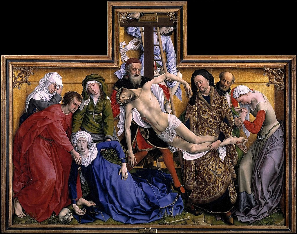 The Descent from the Cross by Rogier van der Weyden in the Prado Museum in Madrid