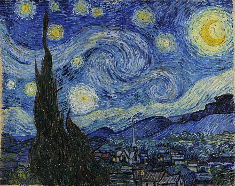 The Starry Night by Vincent van Gogh in the Museum of Modern Art (MoMA) in New York