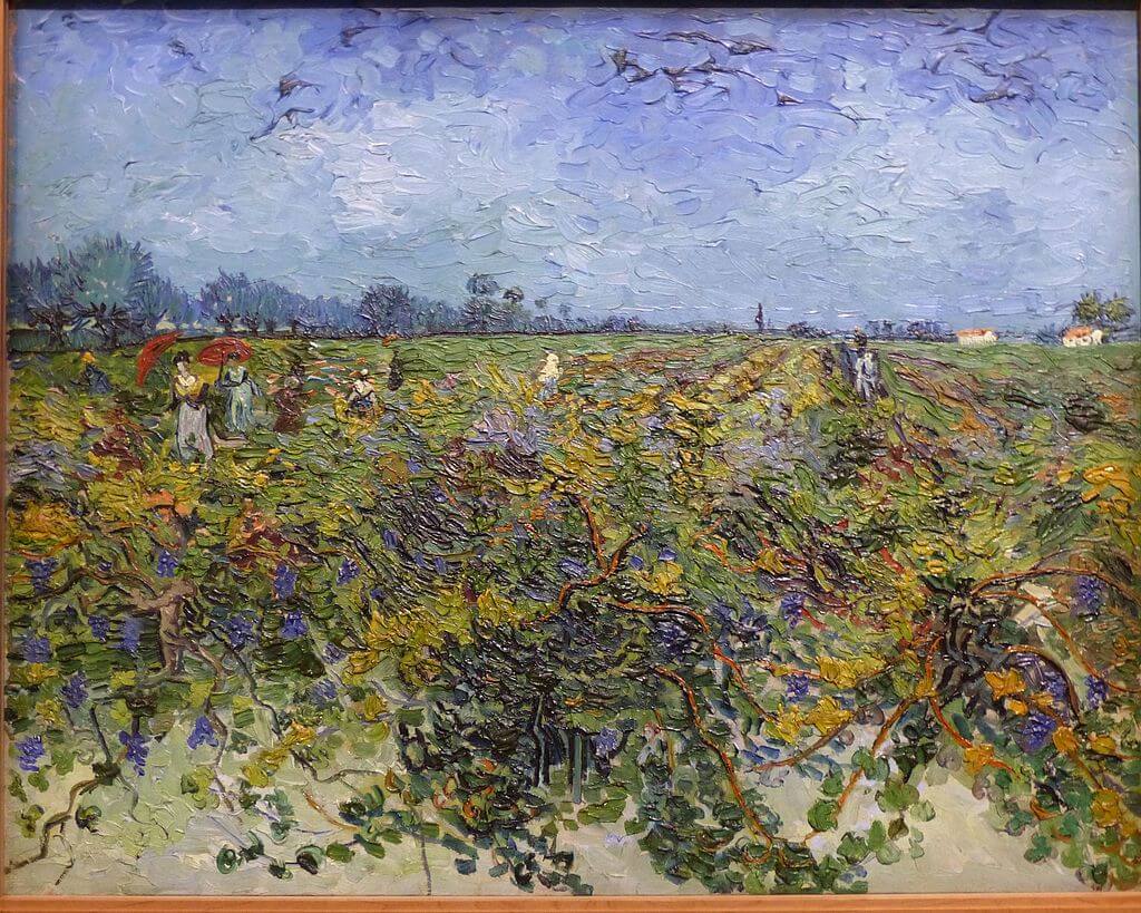 The Green Vineyard by Vincent van Gogh in the Kröller-Müller Museum in The Netherlands