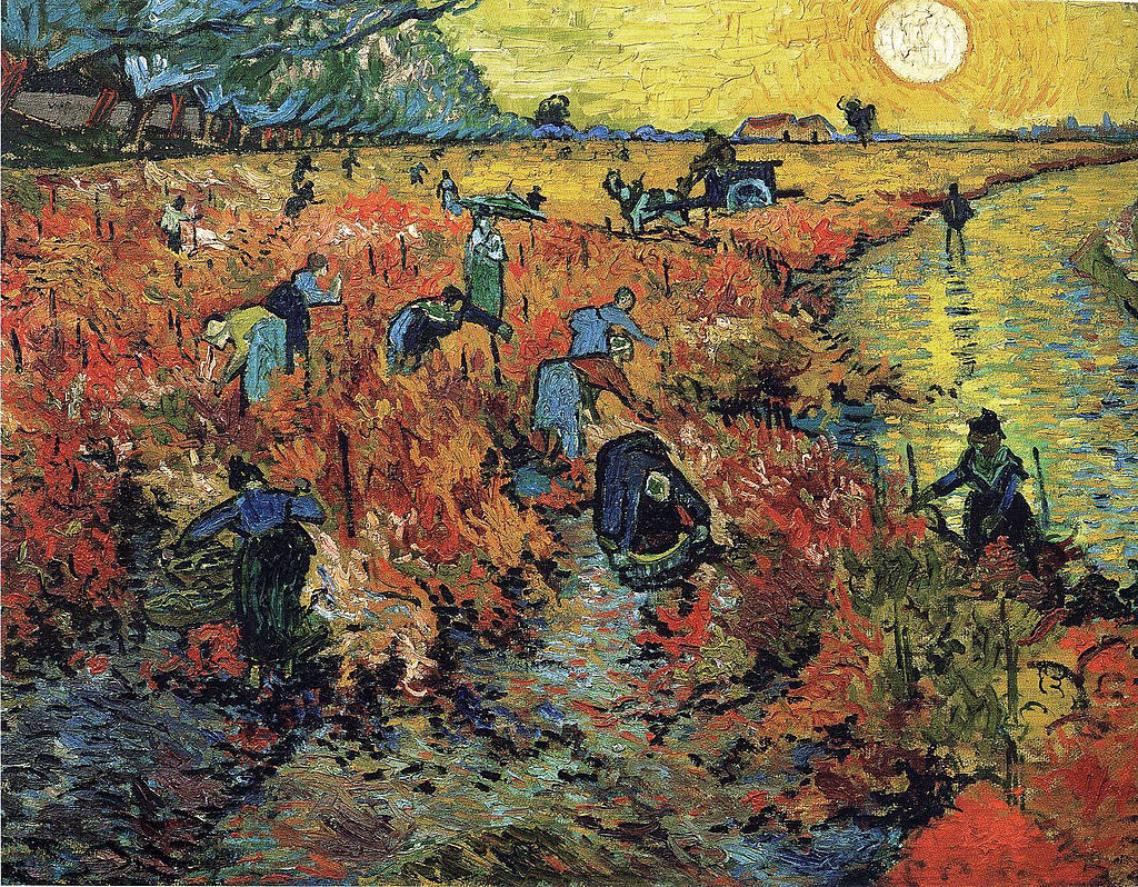 The Red Vineyard by Vincent van Gogh in the Pushkin Museum in Moscow