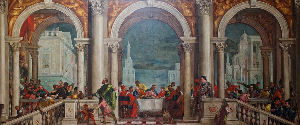 The Feast in the House of Levi by Paolo Veronese in the Gallerie dell'Accademia in Venice